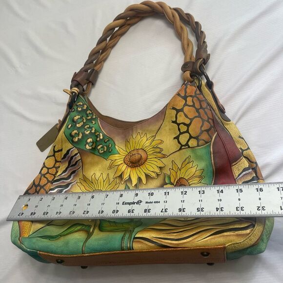 Anuschka Multicolor Sunflower Shoulder Bag - Picture 6 of 16